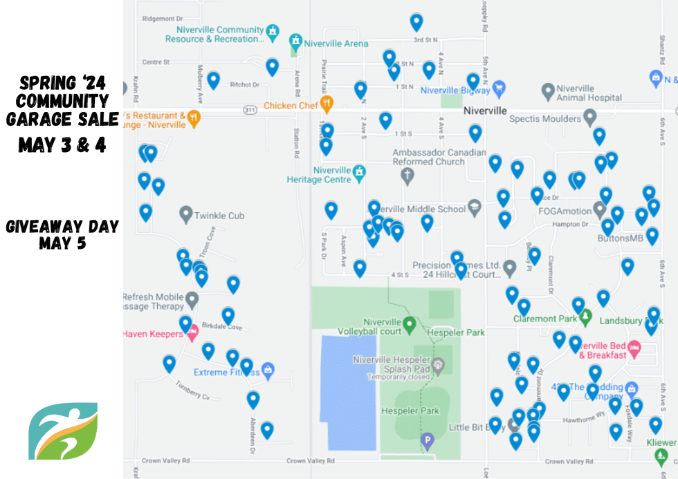 Spring Garage Sale Maps - Niverville Recreation & Wellness