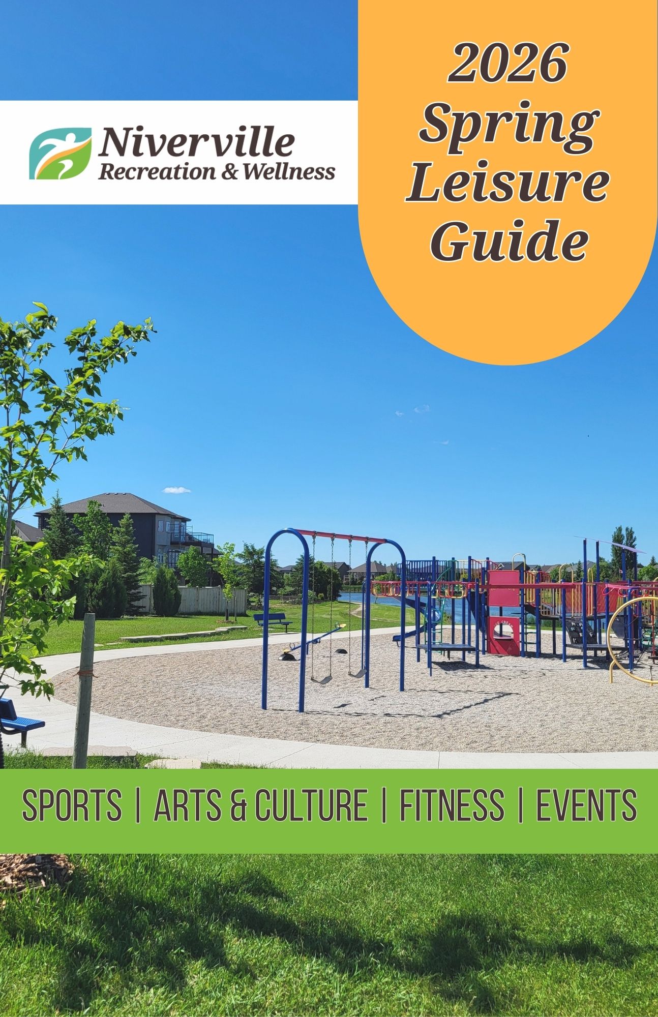 An image of two children playing in the Splash Pad located at Hespeler Park